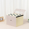 Capacidad de lino A4 personalizada al por mayor Cardboard Hard 17 bolsas Organizador de archivos Expansión de archivos Bolsa de bolsas de bolsillo de cierre Papel personalizado