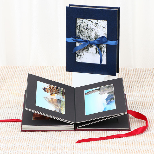 OEM Custom 4x6 Slip-In Explosion Álbum PU Cover Ventana delantera Libro Cierre de Graduación Cumpleaños Familia Familia Diy