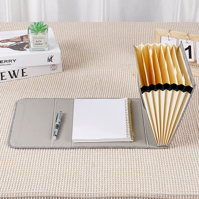 La carpeta de extensión de acorde de papelería de la escuela de la oficina hecho de material de papel de cuaderno para carpetas/bolsas de archivos de uso diario