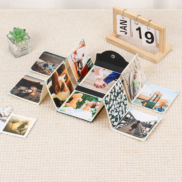 Logotipo OEM personalizado al por mayor Polaroid Slip-In Hard Hard Photo Álbum Libro Botón Cierre Baby Wedding Otras Ocasiones especiales