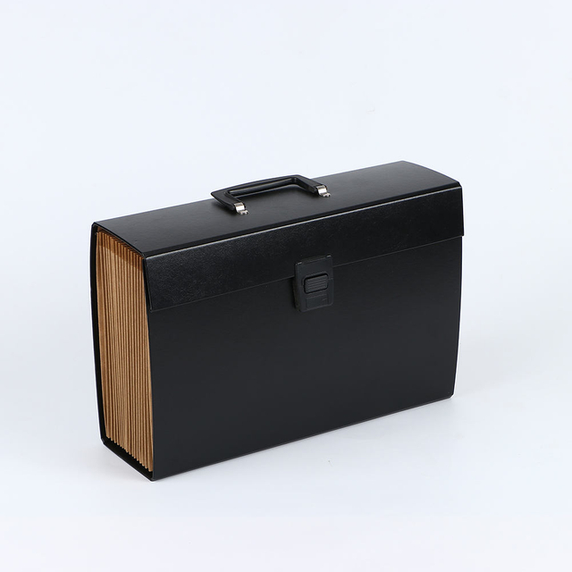 Caja al por mayor de 19 bolsas A4 Box de archivo de acordeón Organizador de documentos de papel Organizador de la caja en forma de caja de la oficina de la oficina de la oficina de la oficina