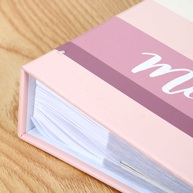Impresión colorida de alta calidad Tapa dura Slip-In Photo Álbum logotipo personalizado Bedding Baby Graduación Libro con encuadernación perfecta