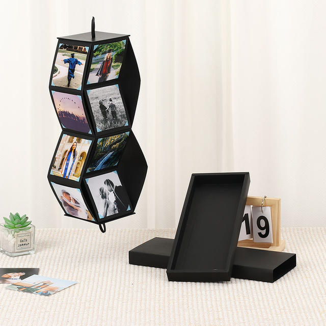OEM Wholesale Pop-Up Explosion Álbum de fotos de alta calidad Cardboard Paper Hard Paper Impresión de impresión personalizada para bodas Regalos