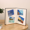 PU Leather Cover clásico logotipo personalizado autoadhesivo Tamaño personalizable Diy Amigo amigable para el álbum de fotos de bodas Improte 1000pcs