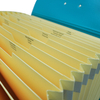 Caja de carpeta de archivo de acordeón de 19 pockets A4 Organizador de documentos de papel de logotipo personalizado con mango para el uso de la escuela de oficina