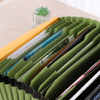 Logotipo personalizado A4 Tamaño de 13 bolsas Organizador de documentos coloridos Bolsa de carpeta de archivo en expansión en material en papel para uso de la oficina o escuela