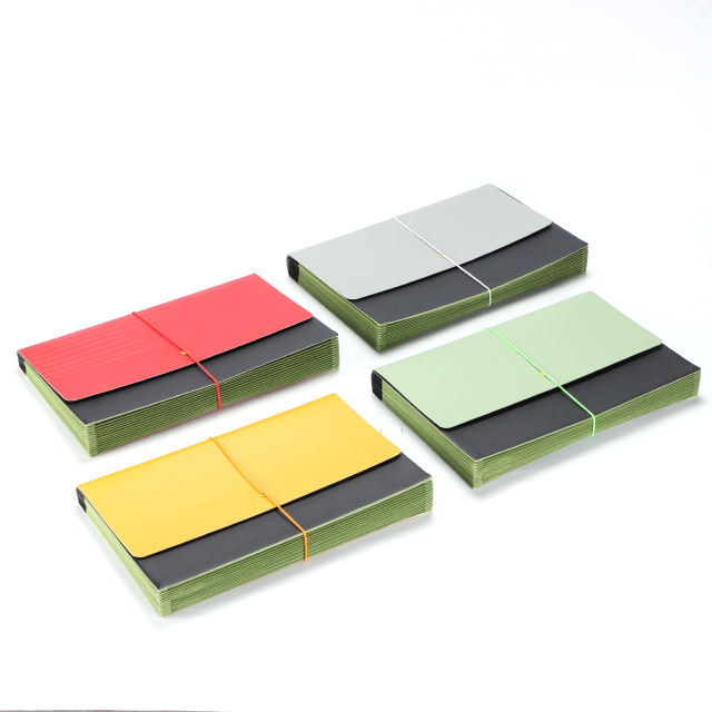 Logotipo personalizado A4 Tamaño de 13 bolsas Organizador de documentos coloridos Bolsa de carpeta de archivo en expansión en material en papel para uso de la oficina o escuela