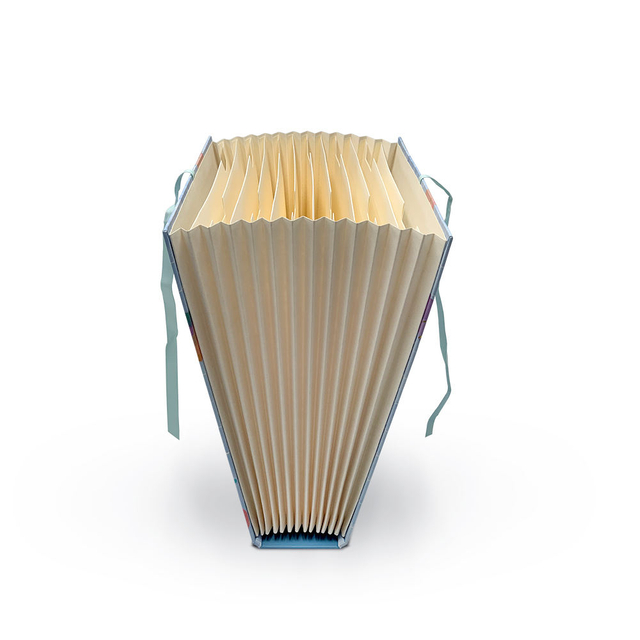 Carpeta de archivos de acordeón de 13 bolsillos al por mayor A4 Documentos de la oficina de la escuela de la escuela de impresión de moda colorida