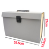 Caja de carpeta de archivo de acordeón de la bolsa A4 de 19 pockets