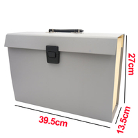 Caja de carpeta de archivo de acordeón de la bolsa A4 de 19 pockets