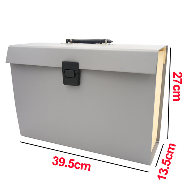 Caja de carpeta de archivo de acordeón de la bolsa A4 de 19 pockets