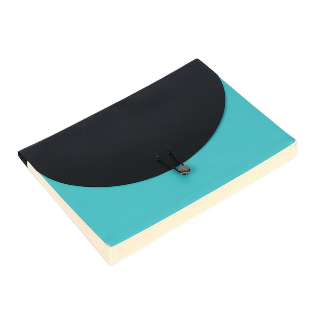 Logotipo personalizado de 7 bolos A4 A4 File Bag Rubber Bag Rubber Band Organizador de documentos de acordeón con embalaje de oficina personalizado