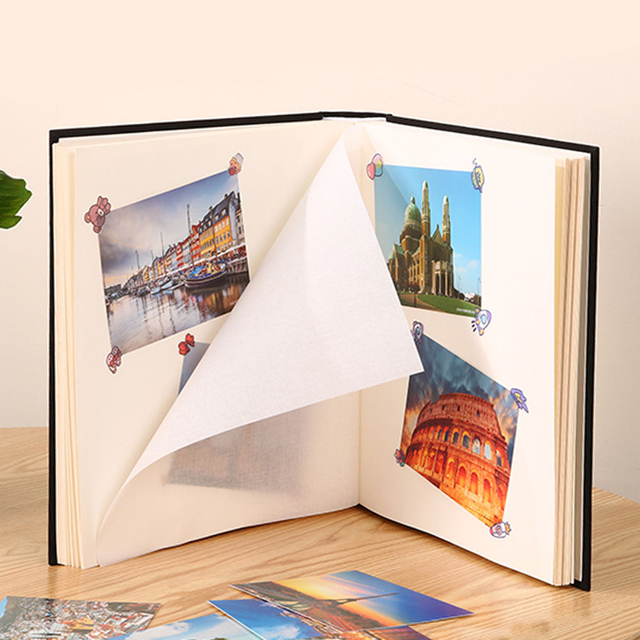 LOGO DEL LOGO DEL LOGO DEL ÁLBUMA DE FOTOS DE PARTIR 4X6 Y 6X4 Material de tela Papel de vidrio DIY PERFECTO ANDINGO Baby School Fotos