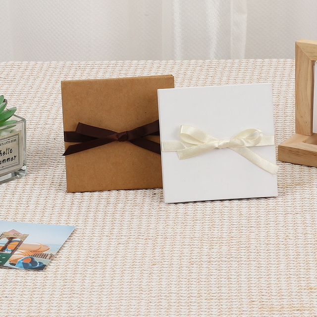 Logotipo personalizado al por mayor kraft papel knot plegable acordeón de acordeón álbum de fotos postal para graduación cumpleaños baby family