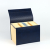 Carpeta de archivo de 24 bolsillos OEM A4 PU PU personalizable Cardboard Cardboard cierre Cierre reciclable Bolsa/caja/soporte reciclable