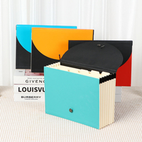 Logotipo personalizado de 7 bolos A4 A4 File Bag Rubber Bag Rubber Band Expanding Office Office Document Organizer Packaging personalizado