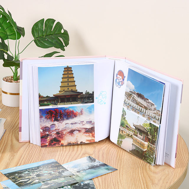 Impresión colorida de alta calidad de tapa dura de alta calidad álbum de fotos personalizado Logotipo de boda para bebés Libro de fotos con encuadernación perfecta