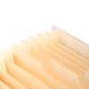 Logotipo personalizado al por mayor A4 Tamaño de tamaño de cartón Organizador de documentos en expansión de la carpeta de archivos en papel de fábrica