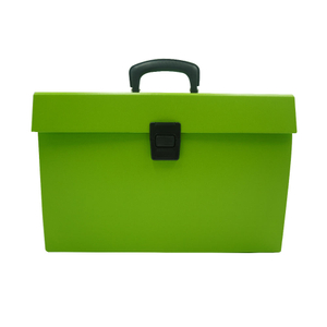 Personalizar el logotipo A4 Size Office & School Bag 19 Pockets Archivo de acordeón Carpeta de archivos Documento de papel Organizador Mango en expansión Bolsa