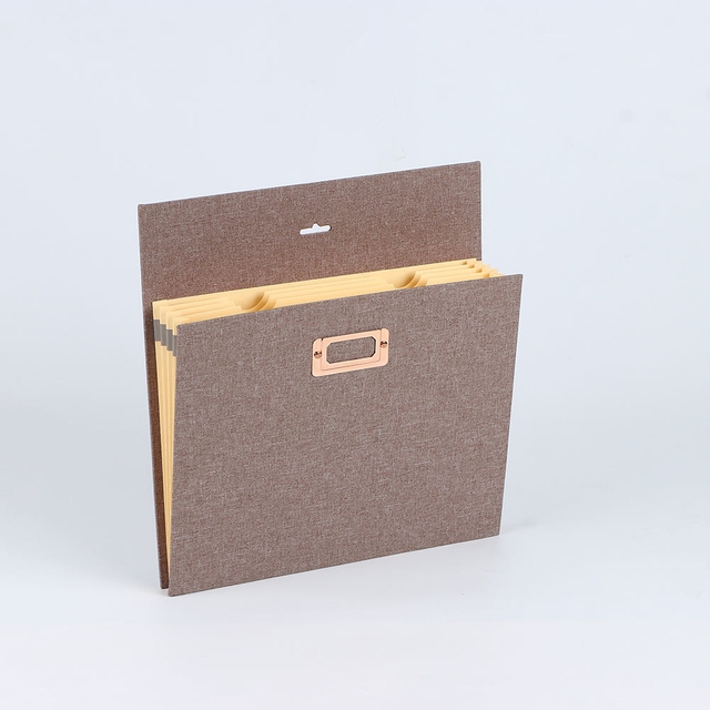 OEM LOGO Custom A4 Size Carpeta de archivos en papel expansión Dura