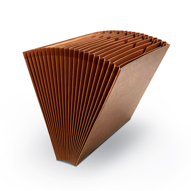 Logotipo personalizado 21 Pockets A4 Size Kraft Paper Accordion Archivo Carpeta Organizador de documentos en expansión para la oficina escolar Use la bolsa de archivo