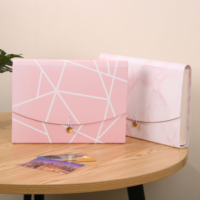 Logotipo OEM personalizado al por mayor A4 Tamaño de tamaño de cartón Organizador de documentos en expansión de la carpeta de archivos de archivos de la oficina de presentación de la oficina