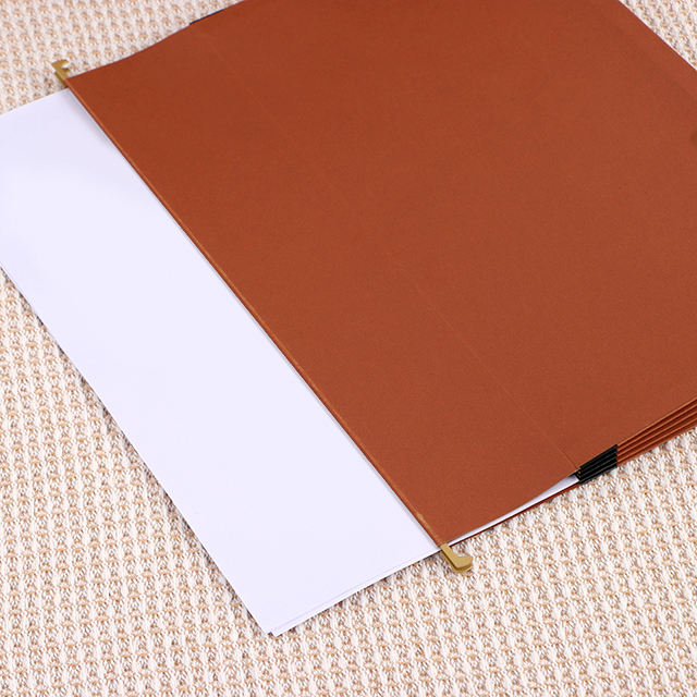 Billetera de carpeta de archivo de material de papel de tamaño A4 expandible con documento de bolsillos colgantes o de uso de la escuela