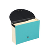 Logotipo personalizado de 7 bolos A4 A4 File Bag Rubber Bag Rubber Band Organizador de documentos de acordeón con embalaje de oficina personalizado