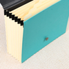 Logotipo personalizado de 7 bolos A4 A4 File Bag Rubber Bag Rubber Band Expanding Office Office Document Organizer Packaging personalizado